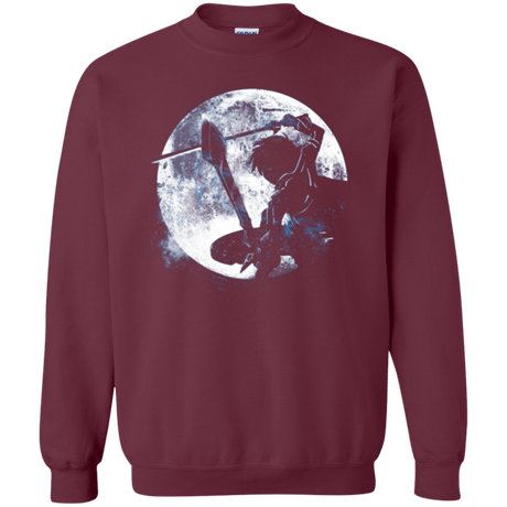 Sweatshirts Maroon / Small Male Gamer Moon Crewneck Sweatshirt