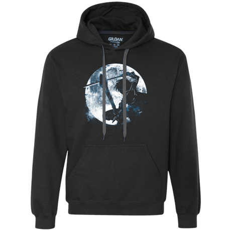 Sweatshirts Black / Small Male Gamer Moon Premium Fleece Hoodie