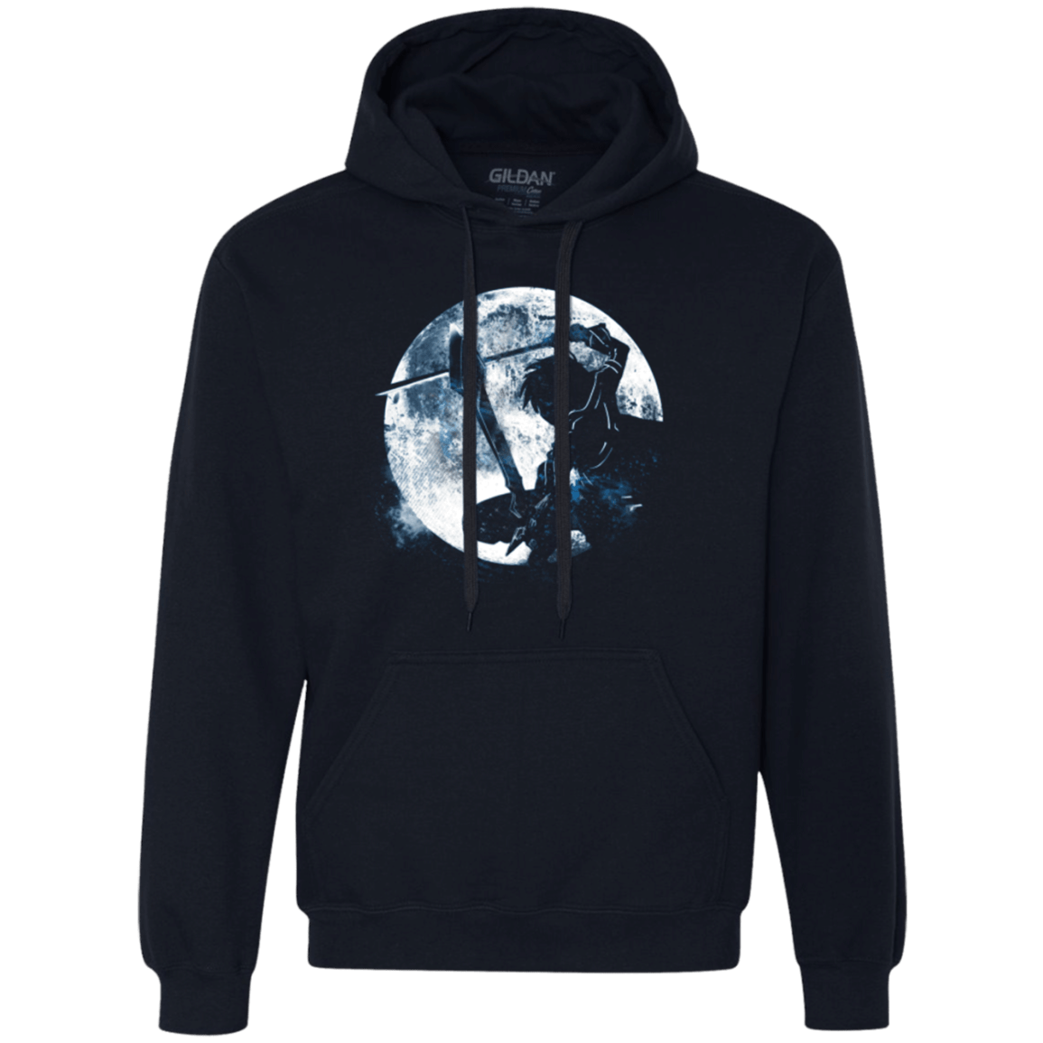 Sweatshirts Navy / Small Male Gamer Moon Premium Fleece Hoodie