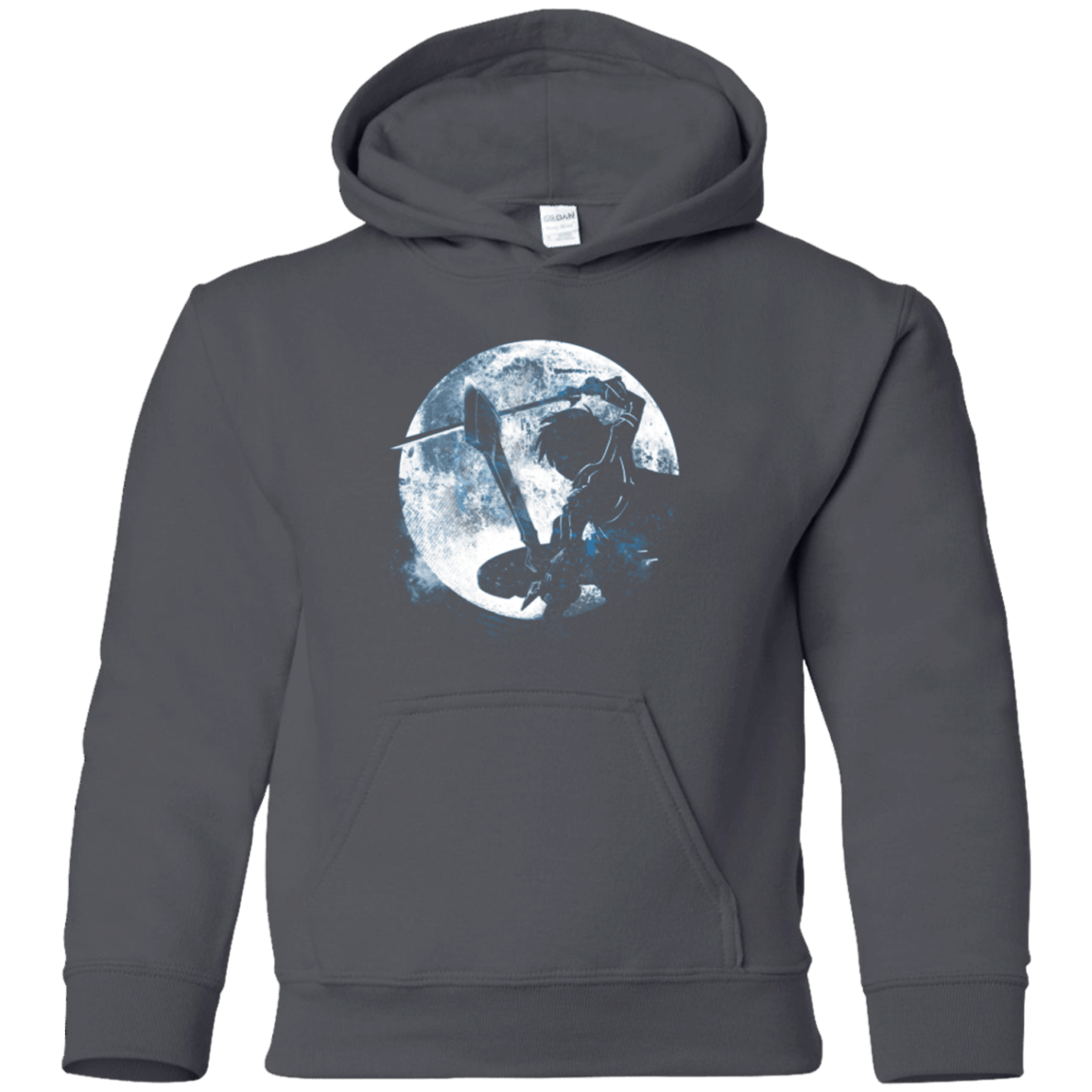 Sweatshirts Charcoal / YS Male Gamer Moon Youth Hoodie