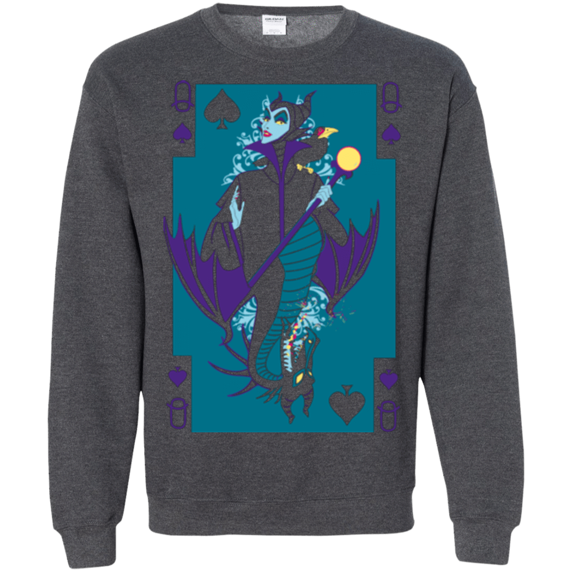 Sweatshirts Dark Heather / Small Maleficard Crewneck Sweatshirt