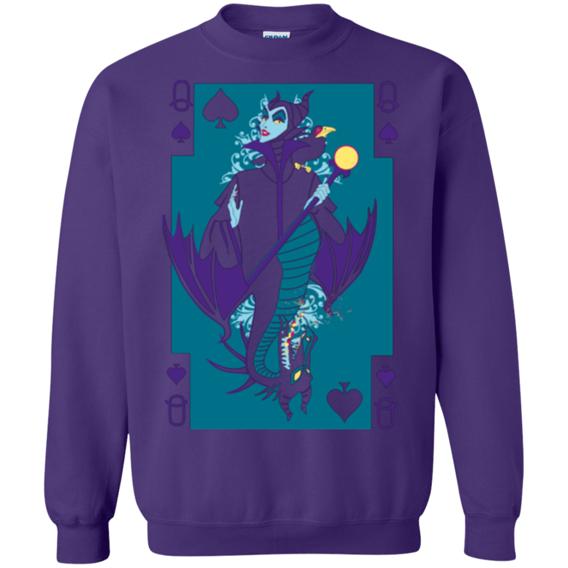 Sweatshirts Purple / Small Maleficard Crewneck Sweatshirt