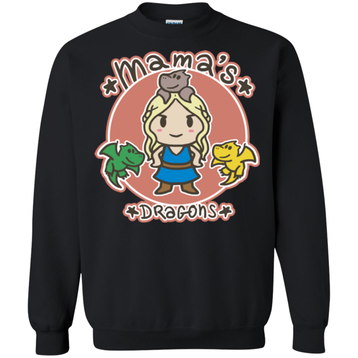 Sweatshirts Black / Small Mamas Dragons Crewneck Sweatshirt