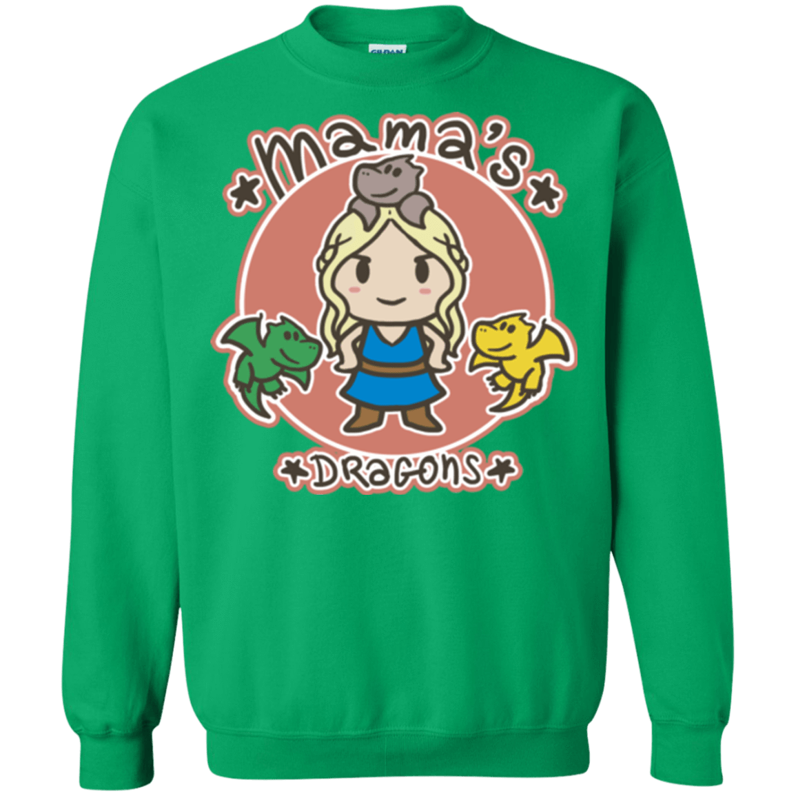 Sweatshirts Irish Green / Small Mamas Dragons Crewneck Sweatshirt