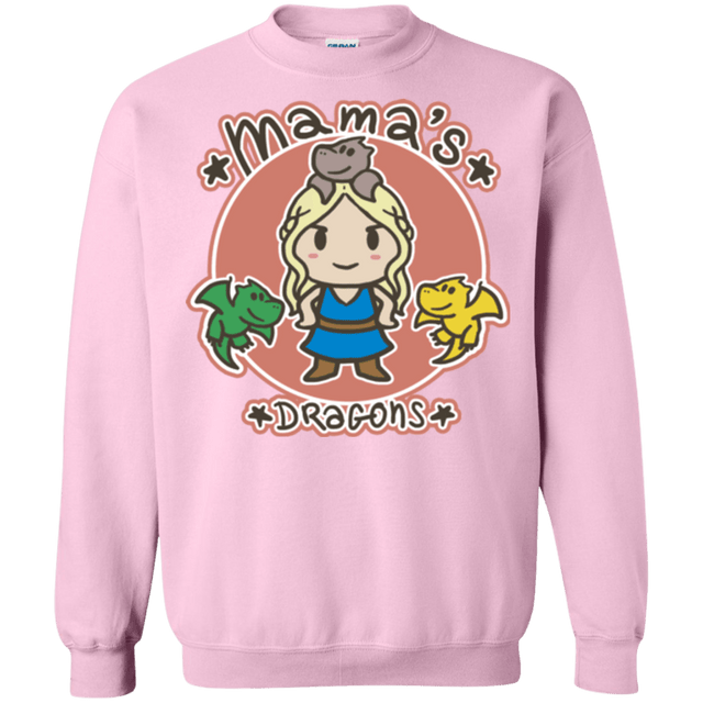 Sweatshirts Light Pink / Small Mamas Dragons Crewneck Sweatshirt