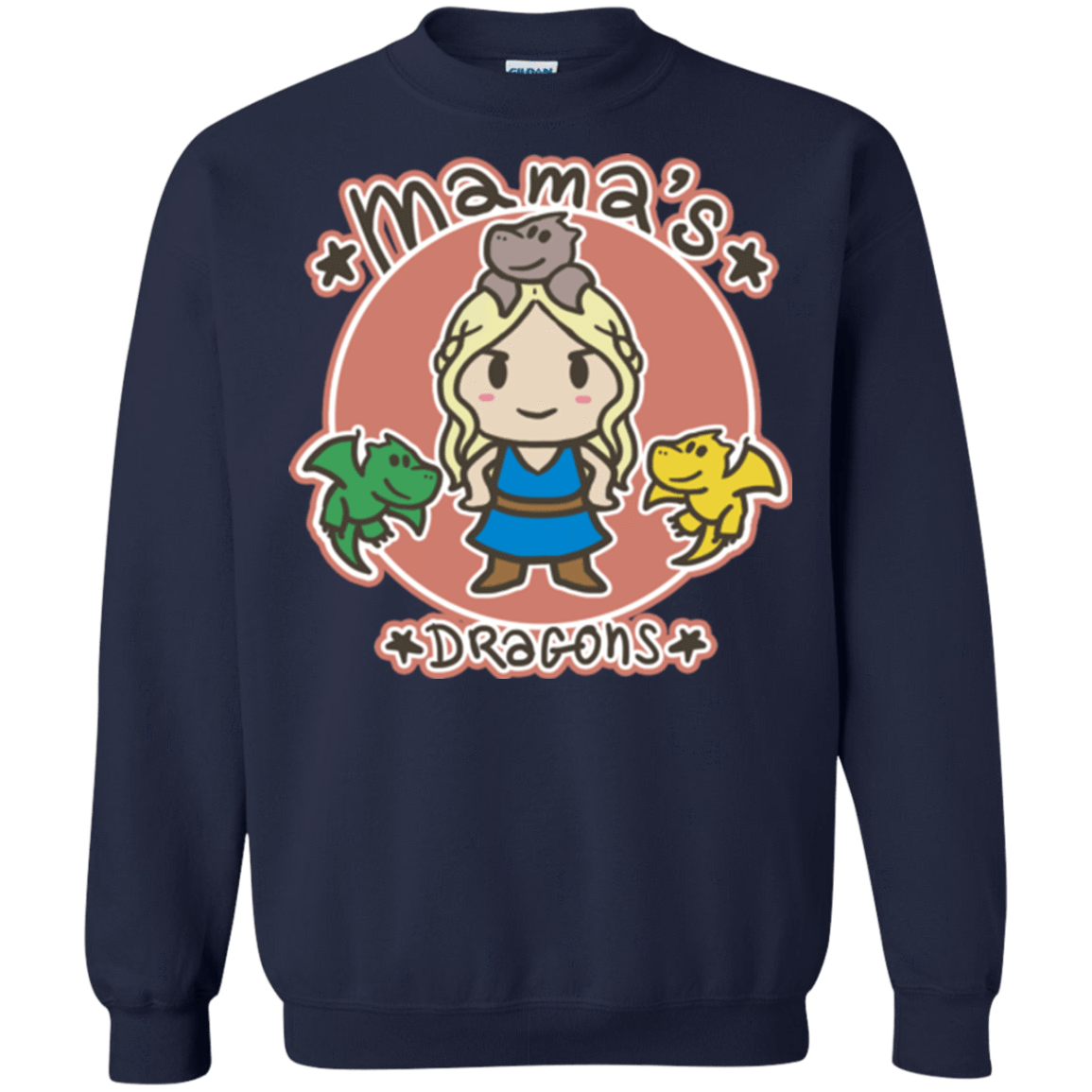 Sweatshirts Navy / Small Mamas Dragons Crewneck Sweatshirt