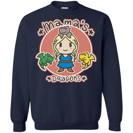 Sweatshirts Navy / Small Mamas Dragons Crewneck Sweatshirt