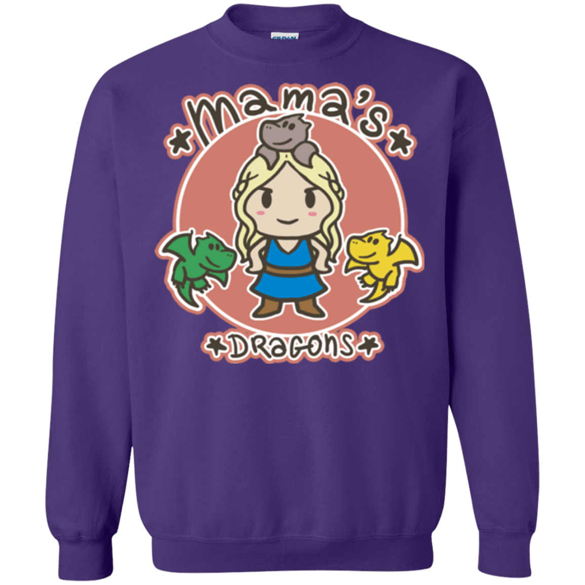 Sweatshirts Purple / Small Mamas Dragons Crewneck Sweatshirt