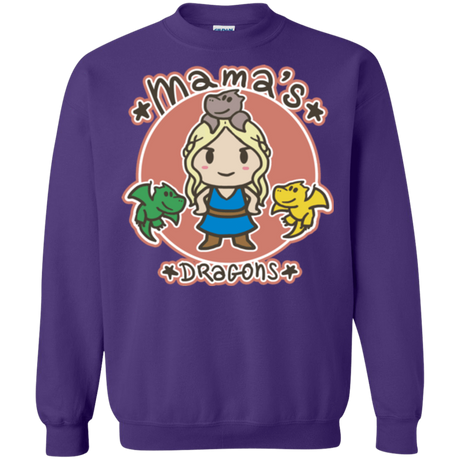 Sweatshirts Purple / Small Mamas Dragons Crewneck Sweatshirt