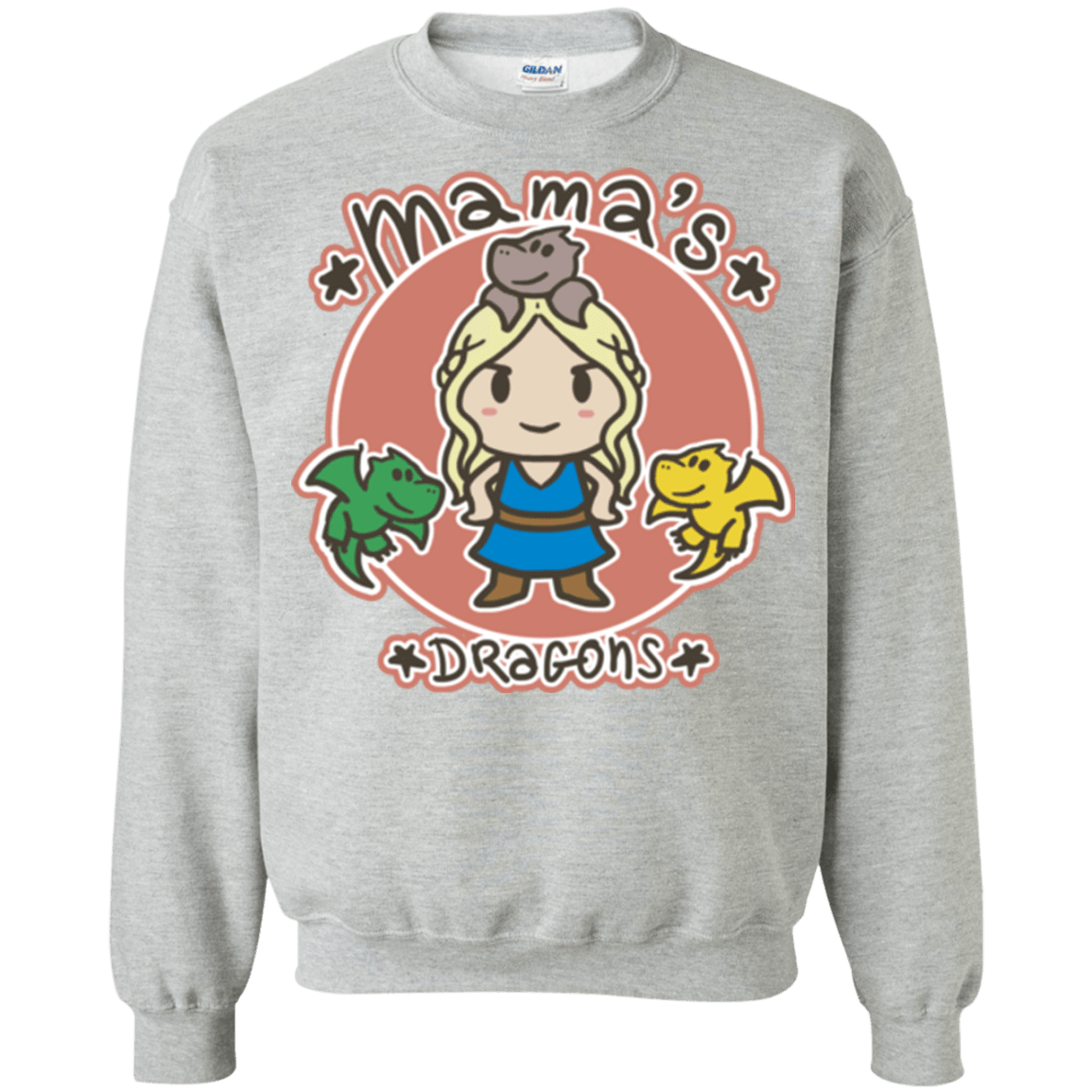 Sweatshirts Sport Grey / Small Mamas Dragons Crewneck Sweatshirt