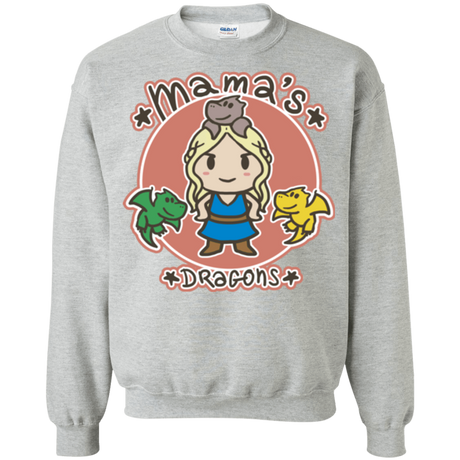 Sweatshirts Sport Grey / Small Mamas Dragons Crewneck Sweatshirt