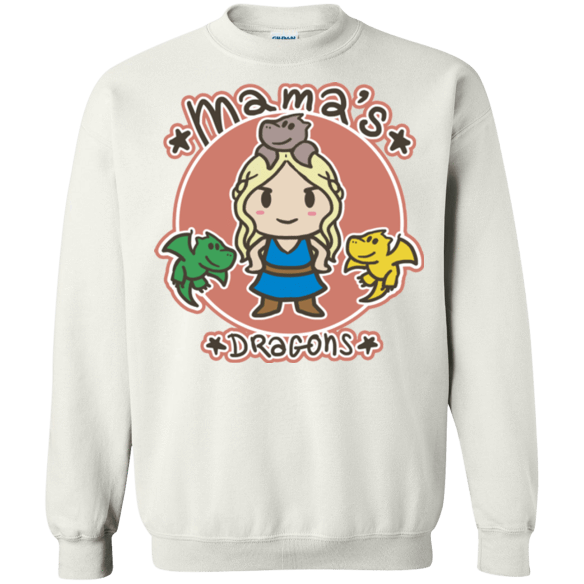 Sweatshirts White / Small Mamas Dragons Crewneck Sweatshirt