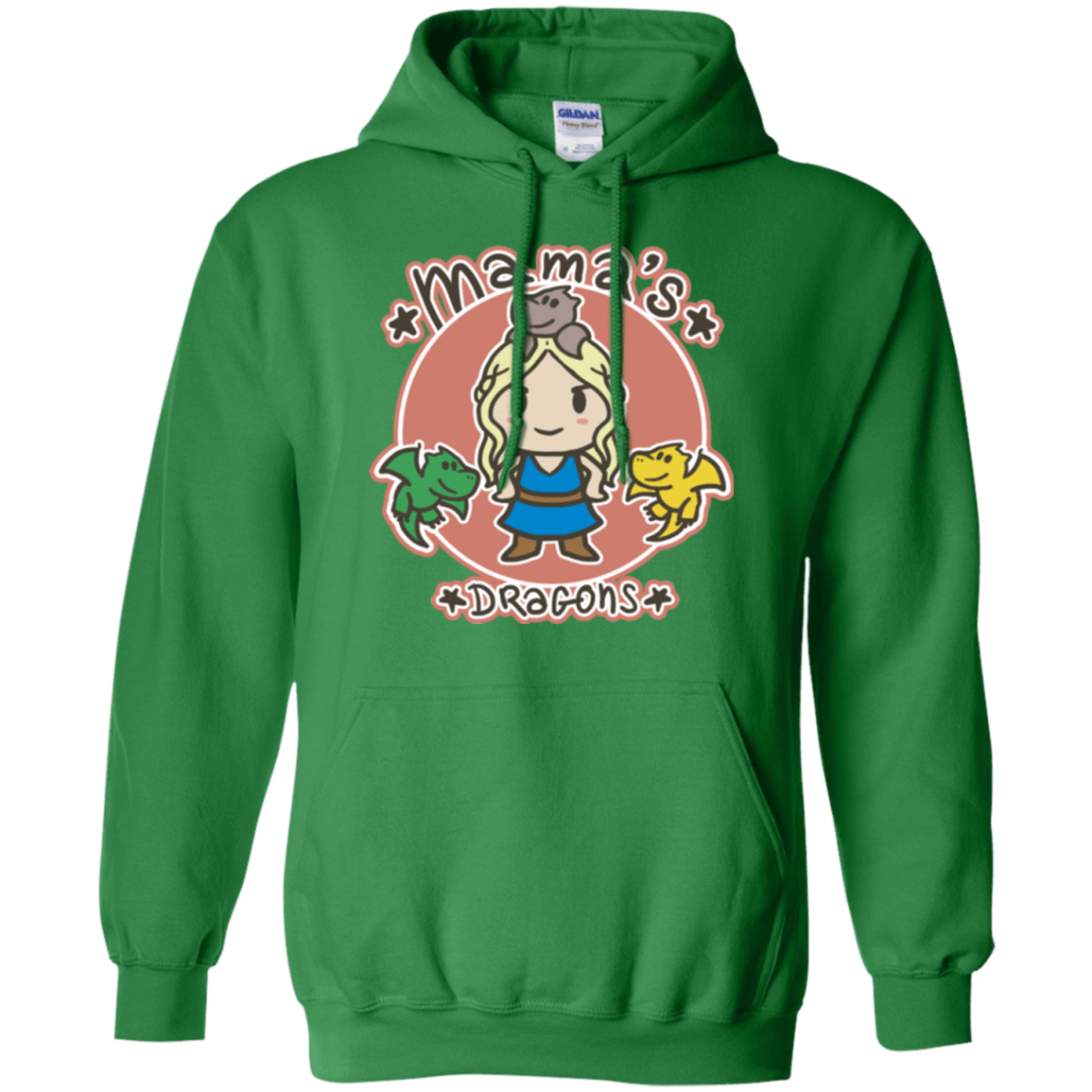 Sweatshirts Irish Green / Small Mamas Dragons Pullover Hoodie