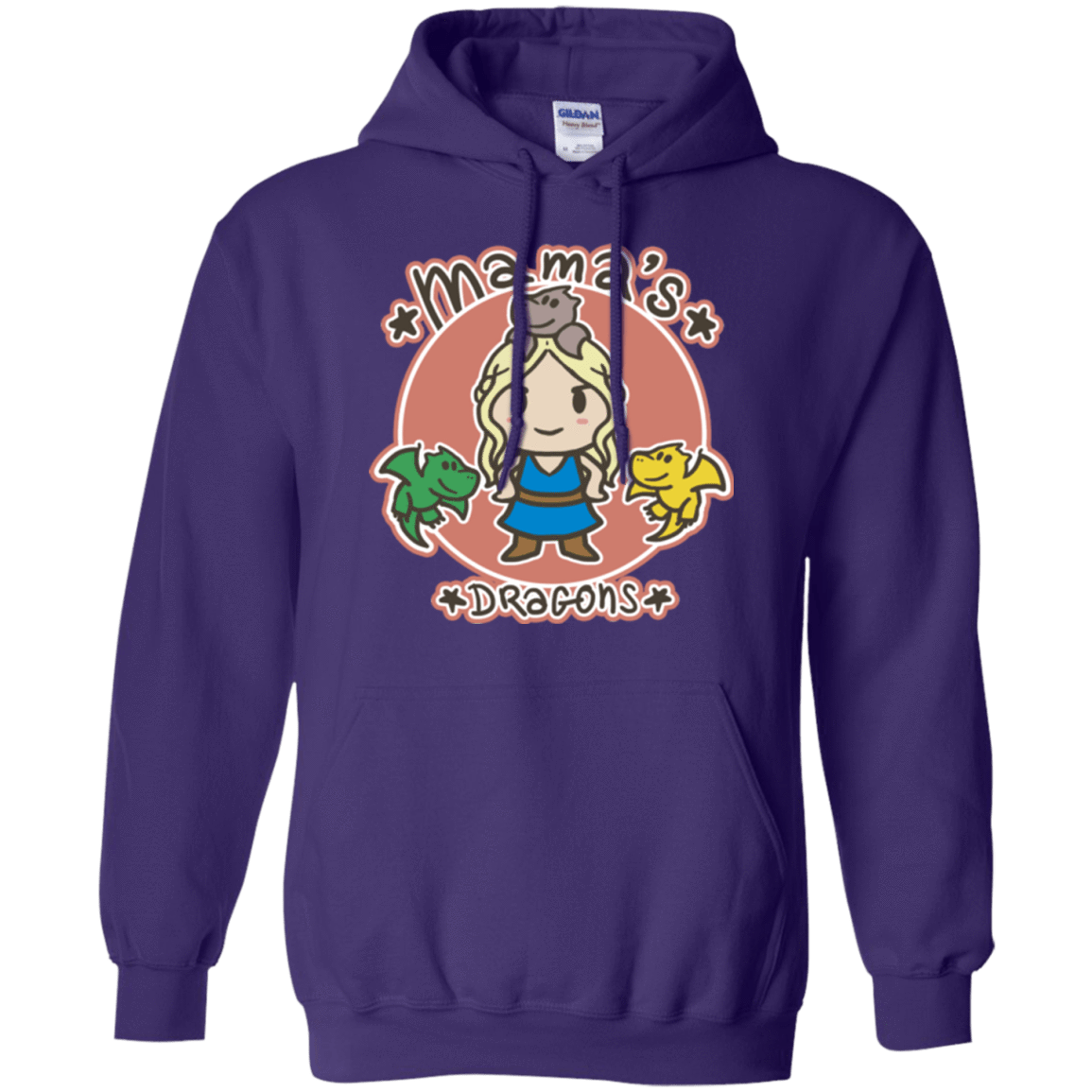 Sweatshirts Purple / Small Mamas Dragons Pullover Hoodie