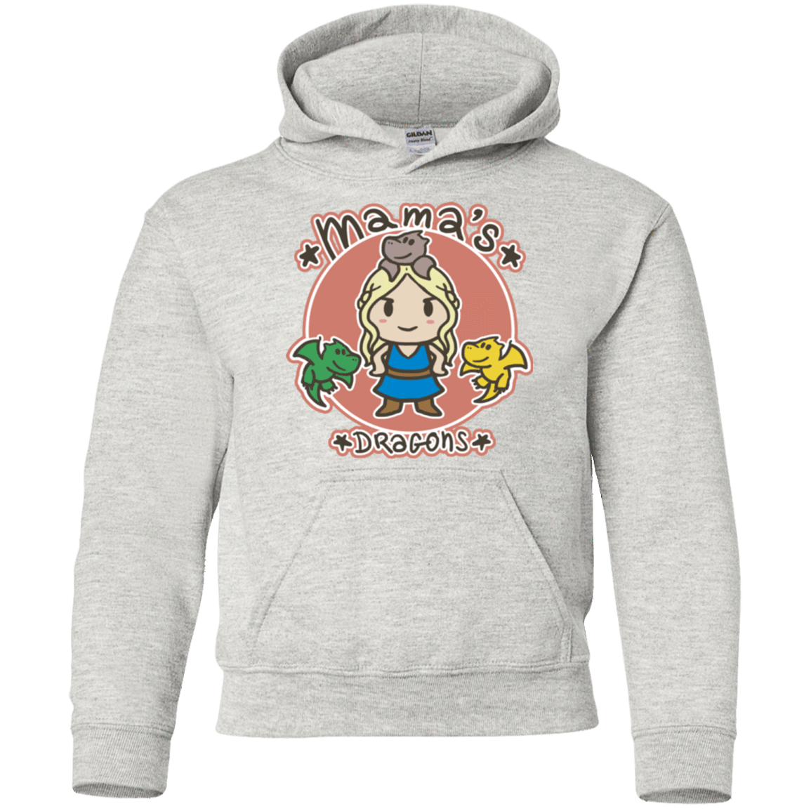 Sweatshirts Ash / YS Mamas Dragons Youth Hoodie