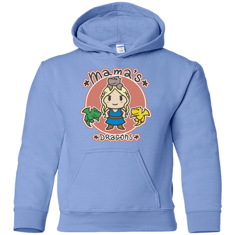 Sweatshirts Carolina Blue / YS Mamas Dragons Youth Hoodie