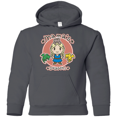 Sweatshirts Charcoal / YS Mamas Dragons Youth Hoodie