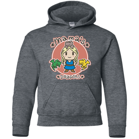 Sweatshirts Dark Heather / YS Mamas Dragons Youth Hoodie