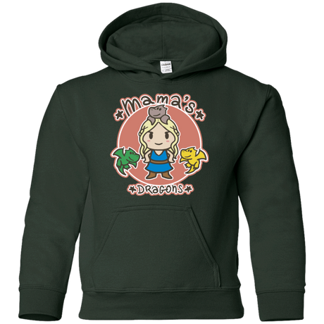 Sweatshirts Forest Green / YS Mamas Dragons Youth Hoodie