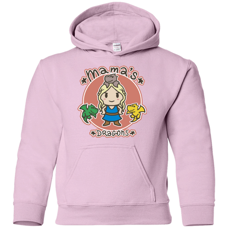 Sweatshirts Light Pink / YS Mamas Dragons Youth Hoodie
