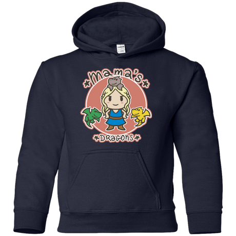Sweatshirts Navy / YS Mamas Dragons Youth Hoodie