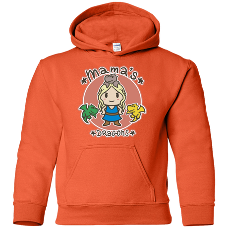 Sweatshirts Orange / YS Mamas Dragons Youth Hoodie