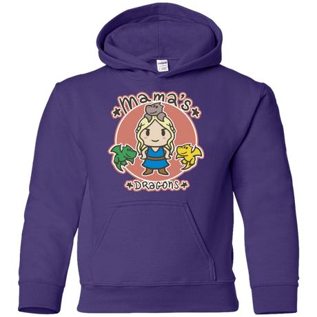 Sweatshirts Purple / YS Mamas Dragons Youth Hoodie