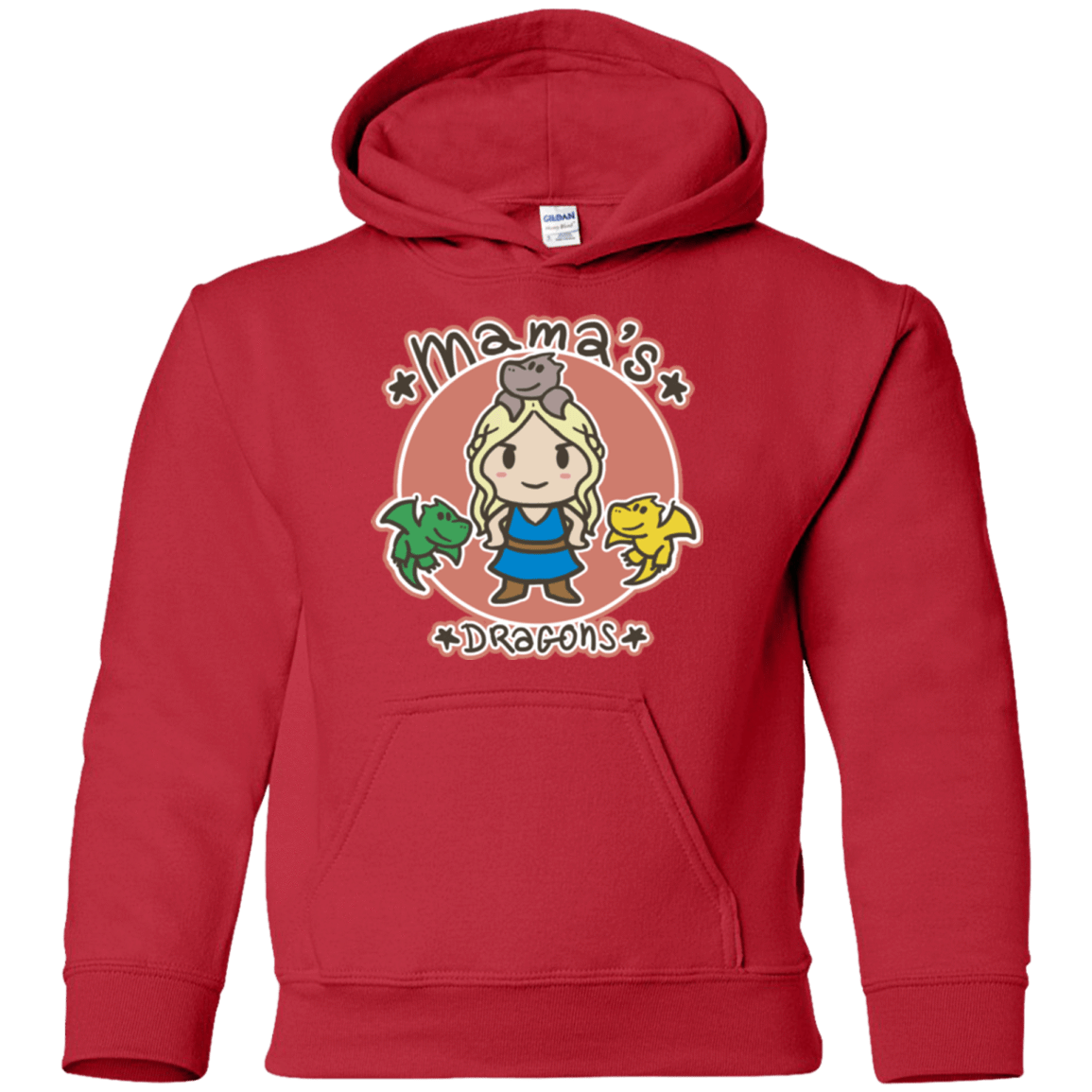 Sweatshirts Red / YS Mamas Dragons Youth Hoodie