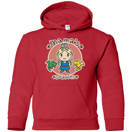 Sweatshirts Red / YS Mamas Dragons Youth Hoodie