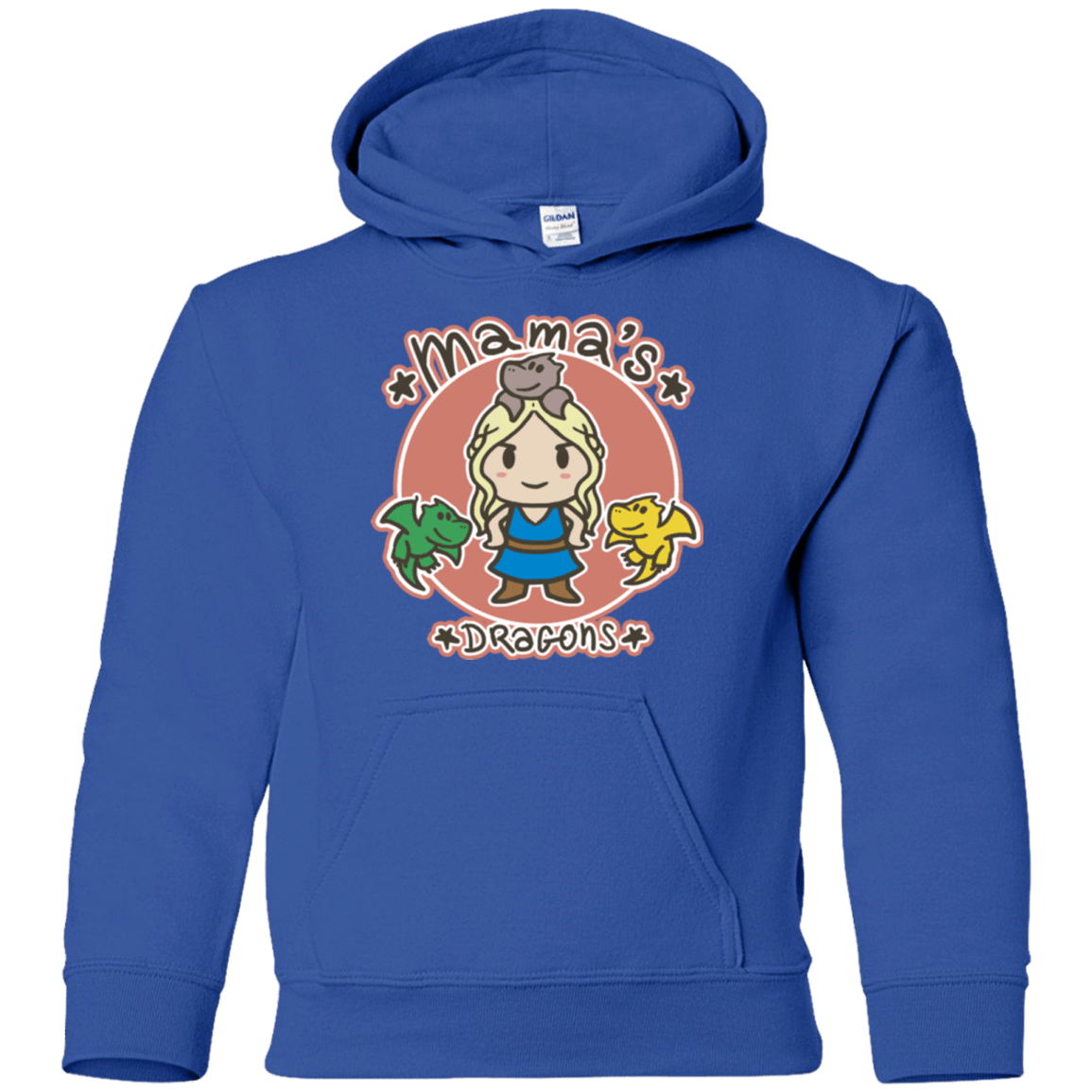 Sweatshirts Royal / YS Mamas Dragons Youth Hoodie