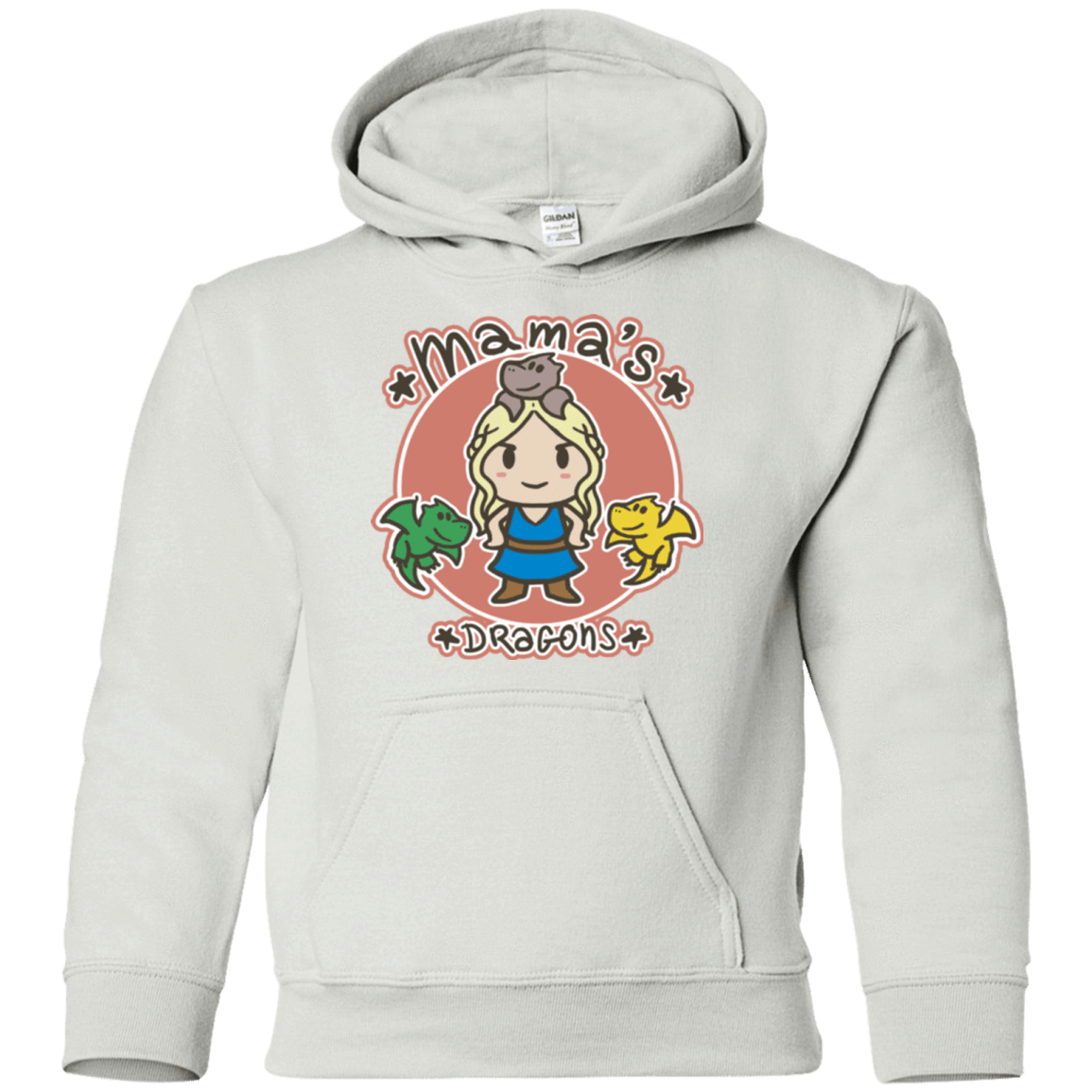 Sweatshirts White / YS Mamas Dragons Youth Hoodie