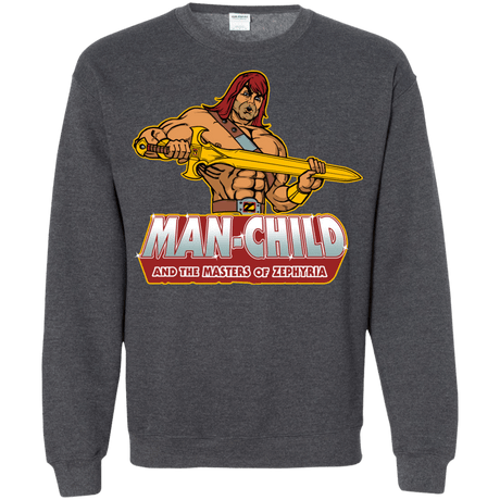 Sweatshirts Dark Heather / S Man Child Crewneck Sweatshirt