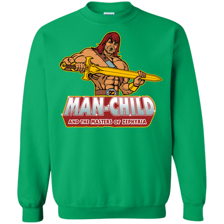 Sweatshirts Irish Green / S Man Child Crewneck Sweatshirt