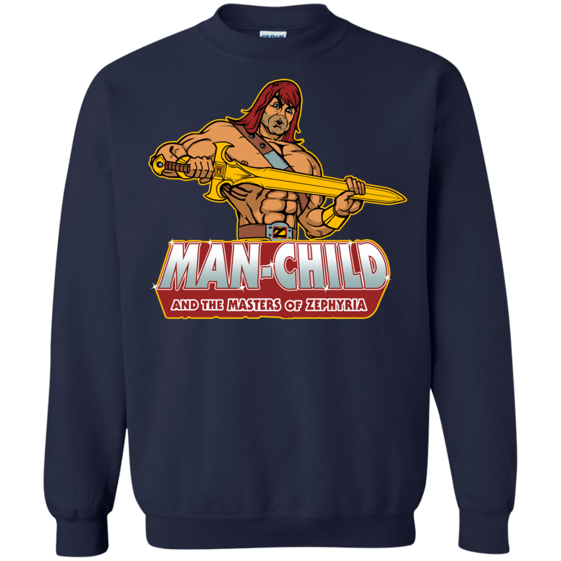 Sweatshirts Navy / S Man Child Crewneck Sweatshirt
