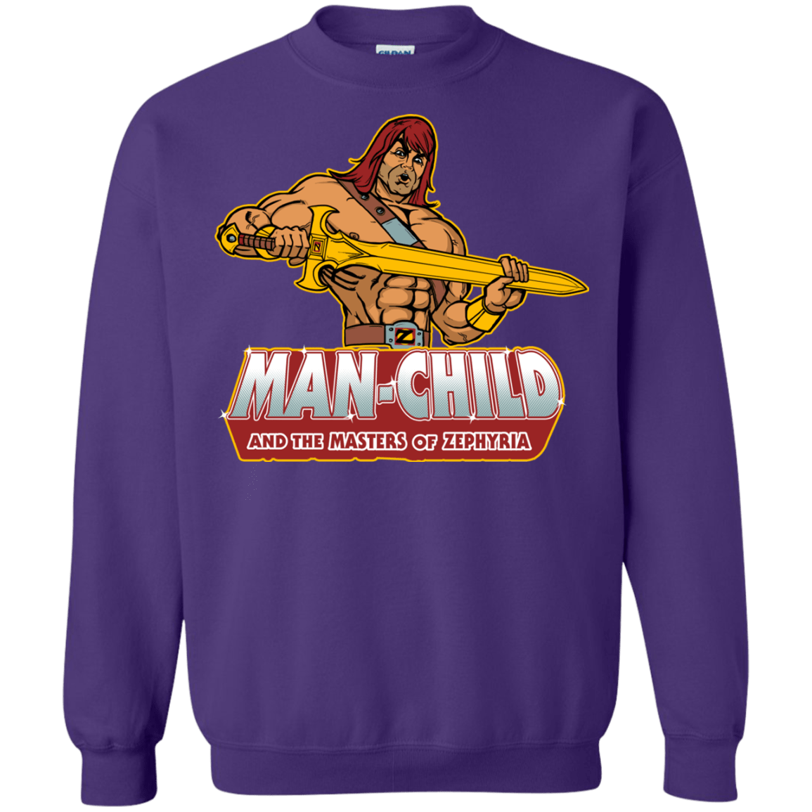 Sweatshirts Purple / S Man Child Crewneck Sweatshirt