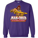 Sweatshirts Purple / S Man Child Crewneck Sweatshirt