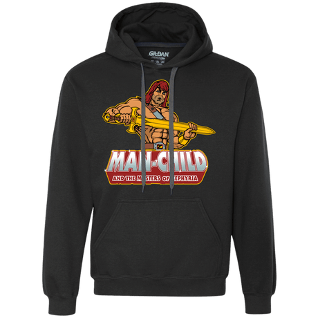 Sweatshirts Black / S Man Child Premium Fleece Hoodie