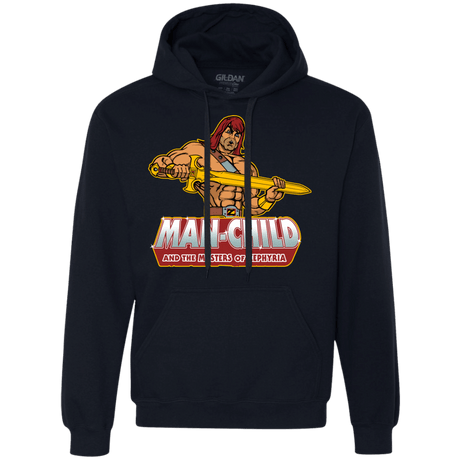 Sweatshirts Navy / S Man Child Premium Fleece Hoodie