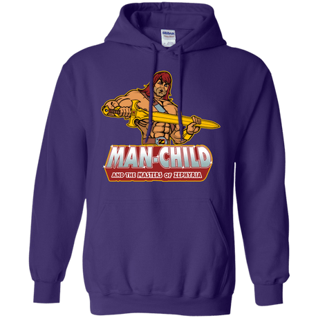 Sweatshirts Purple / S Man Child Pullover Hoodie