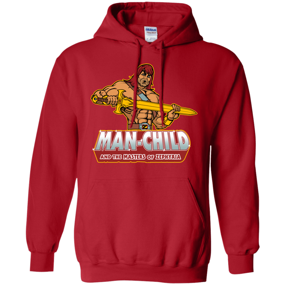 Sweatshirts Red / S Man Child Pullover Hoodie