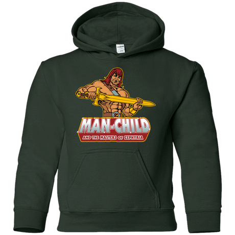 Sweatshirts Forest Green / YS Man Child Youth Hoodie