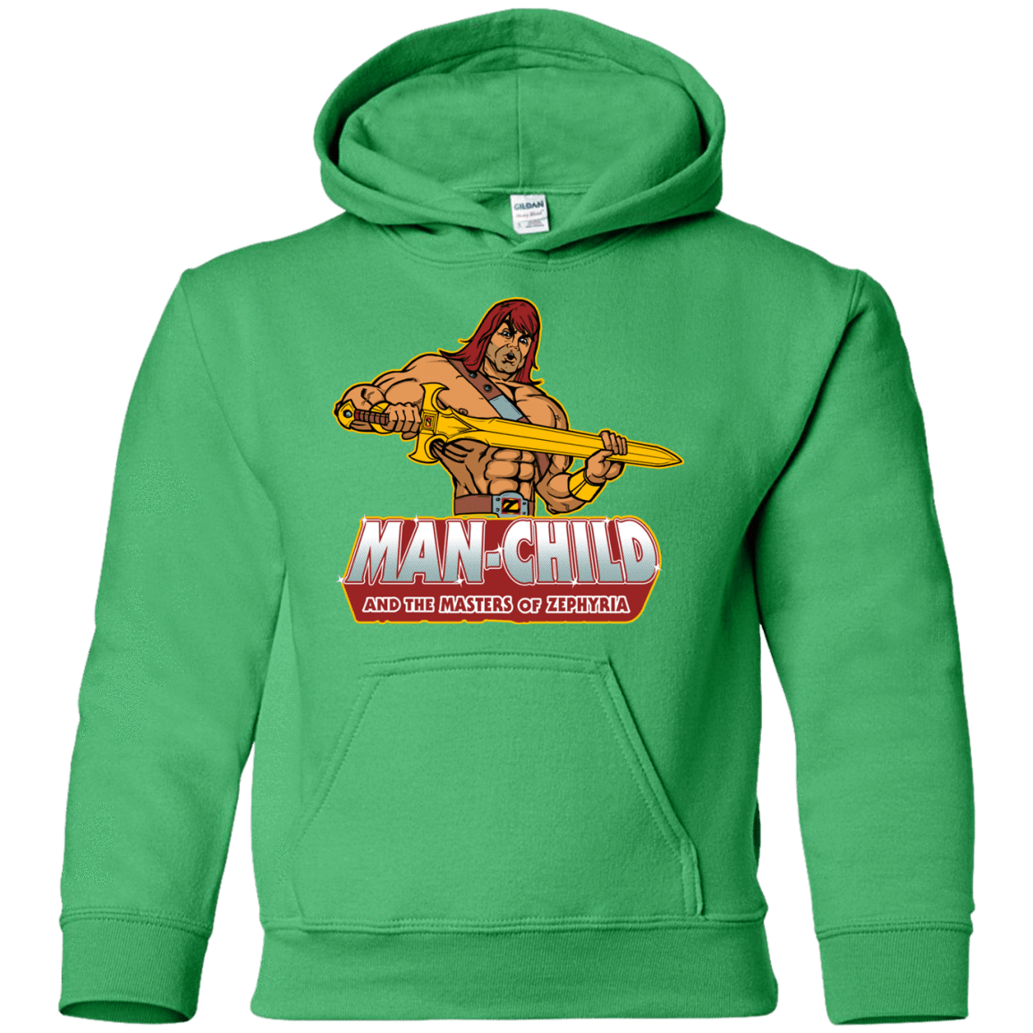 Sweatshirts Irish Green / YS Man Child Youth Hoodie
