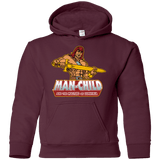 Sweatshirts Maroon / YS Man Child Youth Hoodie