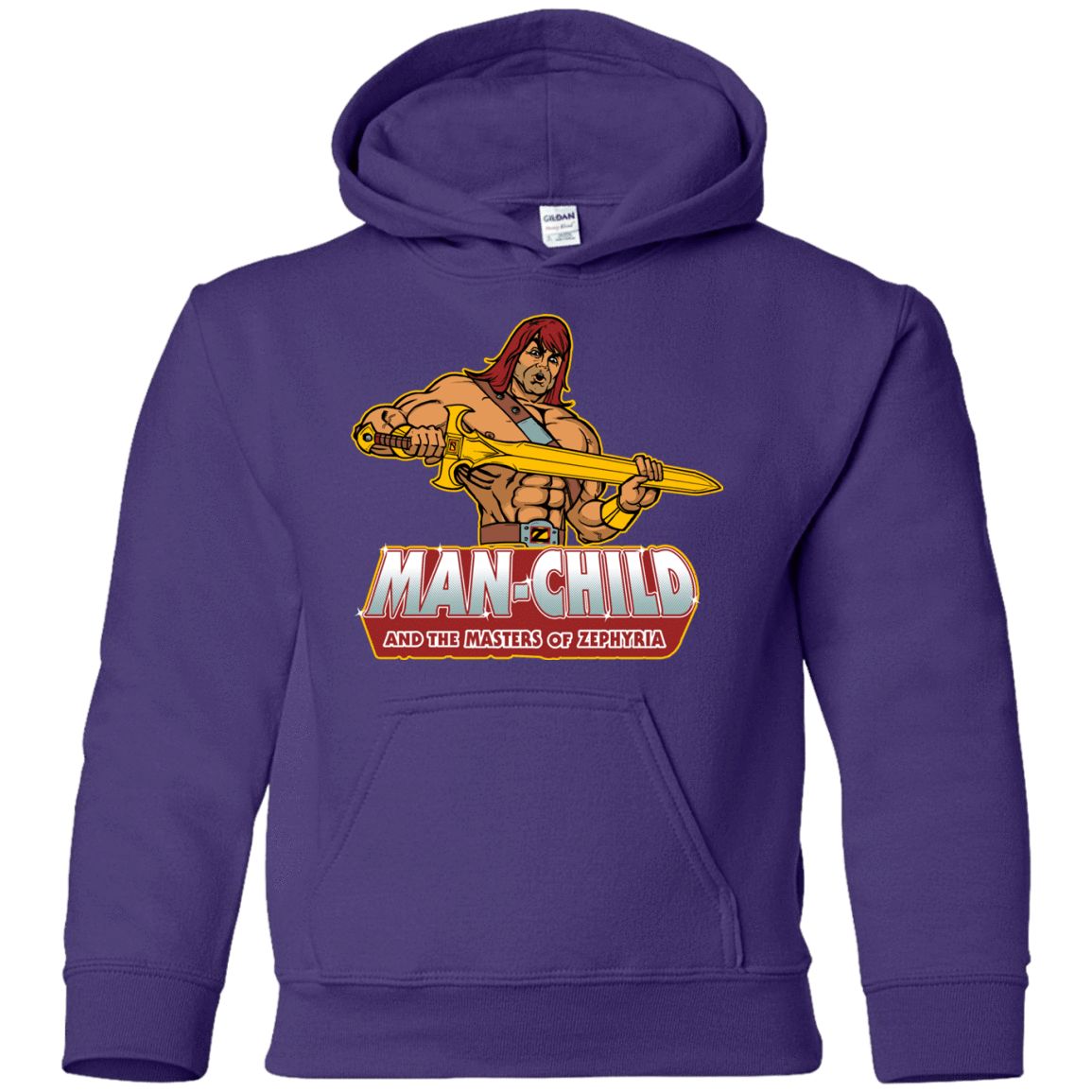 Sweatshirts Purple / YS Man Child Youth Hoodie