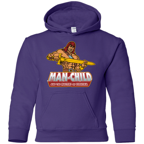 Sweatshirts Purple / YS Man Child Youth Hoodie