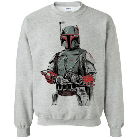 Sweatshirts Sport Grey / Small Mandalorian Bounty Hunter Crewneck Sweatshirt