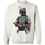 Sweatshirts White / Small Mandalorian Bounty Hunter Crewneck Sweatshirt