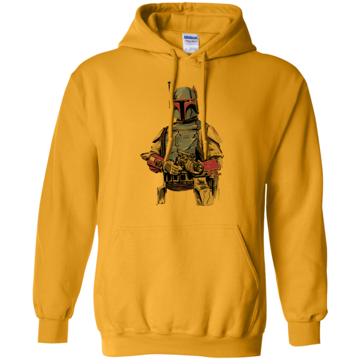 Sweatshirts Gold / Small Mandalorian Bounty Hunter Pullover Hoodie