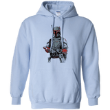 Sweatshirts Light Blue / Small Mandalorian Bounty Hunter Pullover Hoodie