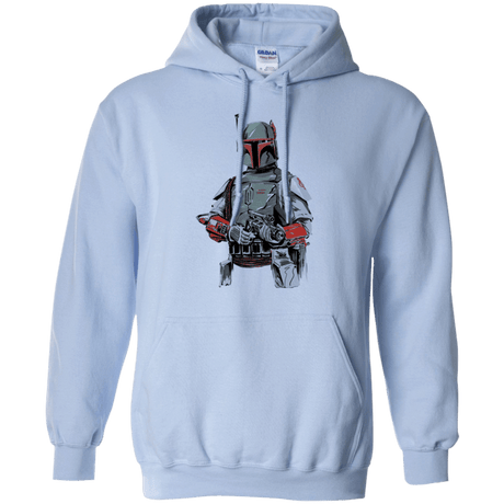 Sweatshirts Light Blue / Small Mandalorian Bounty Hunter Pullover Hoodie